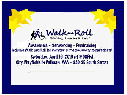 Walk and Roll for disability awareness.