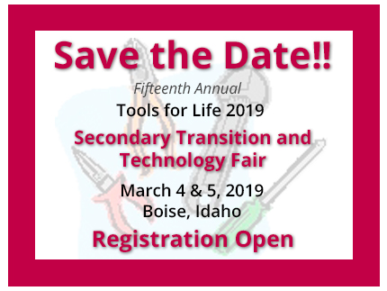 Save the Date for the 15th Annual Tools for Life in 2019.