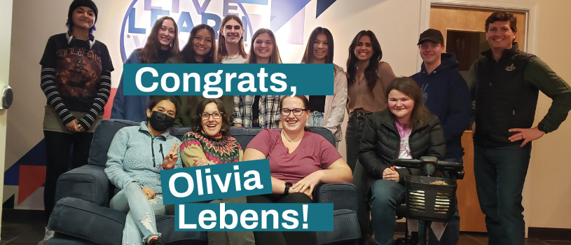 Congratulations, Olivia Lebens!