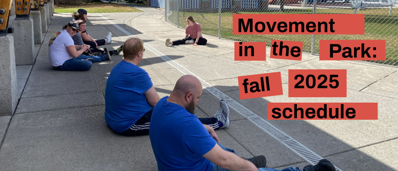 Movement in the Park: fall 2025 schedule