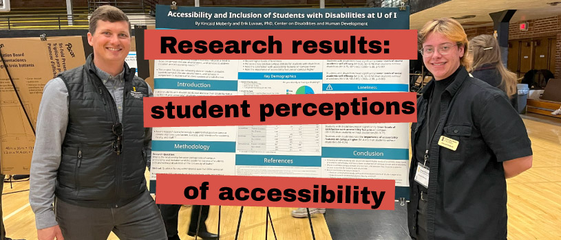 Research results: student perceptions of accessibility