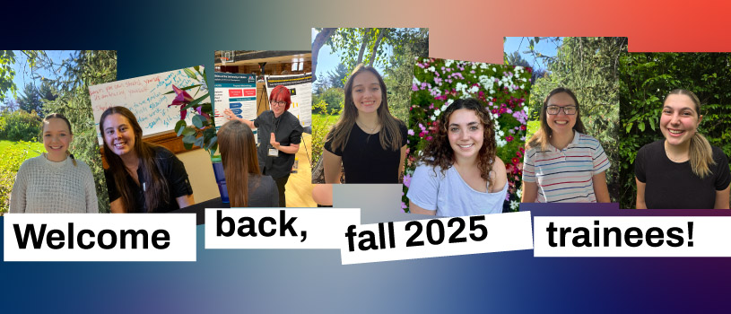 Welcome, fall 2025 trainees