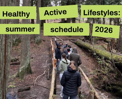 Healthy Active Lifestyles: summer schedule 2026