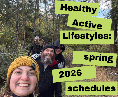 Healthy Active Lifestyles: spring 2026 schedules