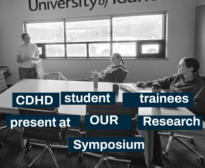 CDHD student trainees present at OUR Research Symposium