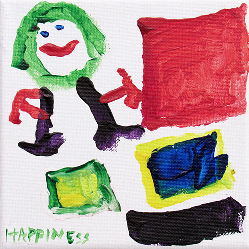 Kristin's painting entitled Happiness. Click to enlarge image.