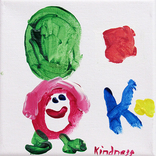 Kristin's painting entitled Kindness. Click to enlarge image.