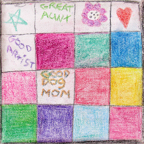 Tawny's art piece entitled Summer Quilt. Click to enlarge image.