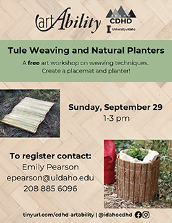 Tule Weaving and Nature Planters Workshop, September 29