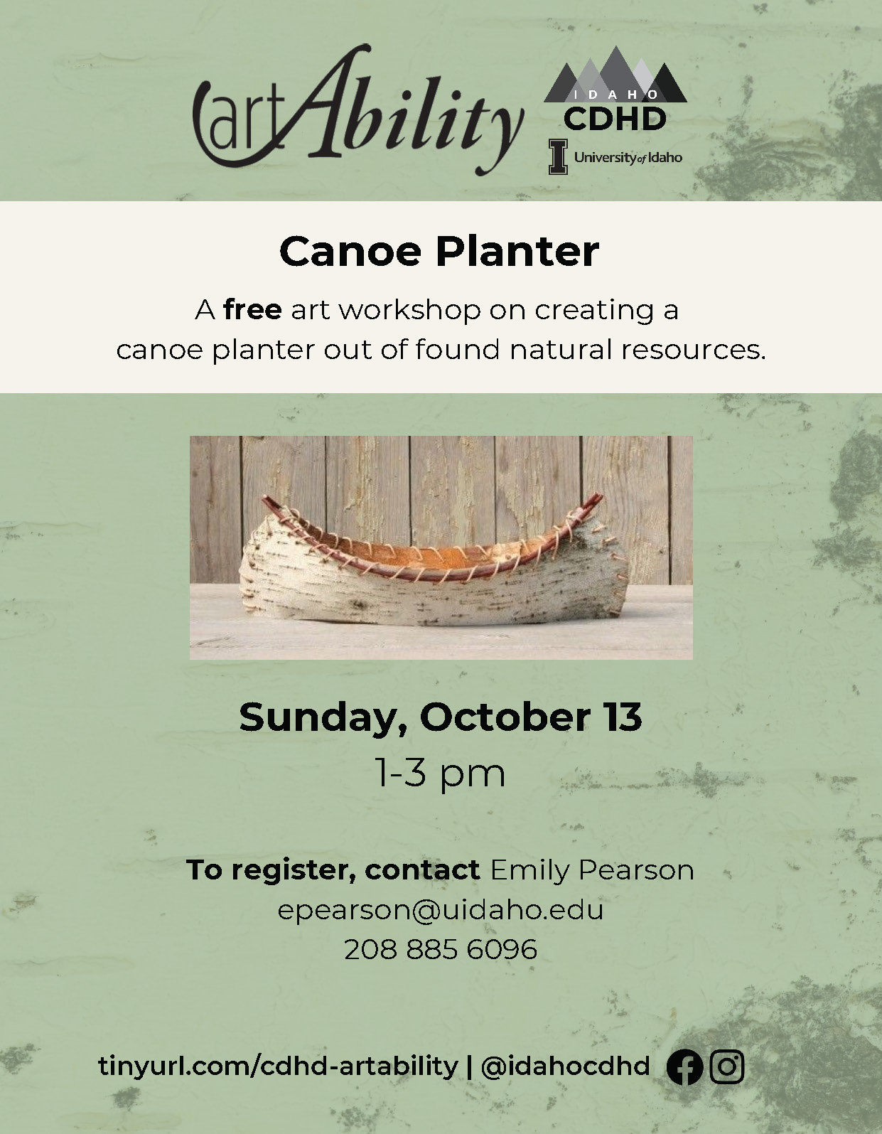 <Canoe Planter workshop, October 13