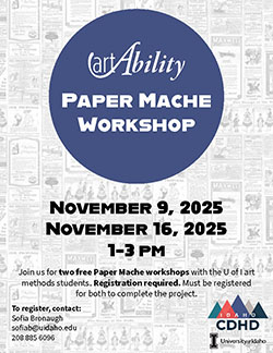 Poster for Paper Mache workshop