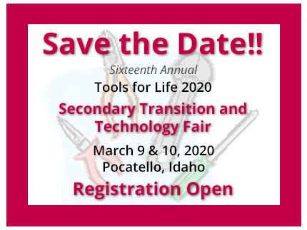 Save the Date for the 16th Annual Tools for Life in 2020.