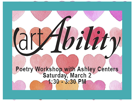 Register for the Poetry art Ability workshop on March 2, 2019.